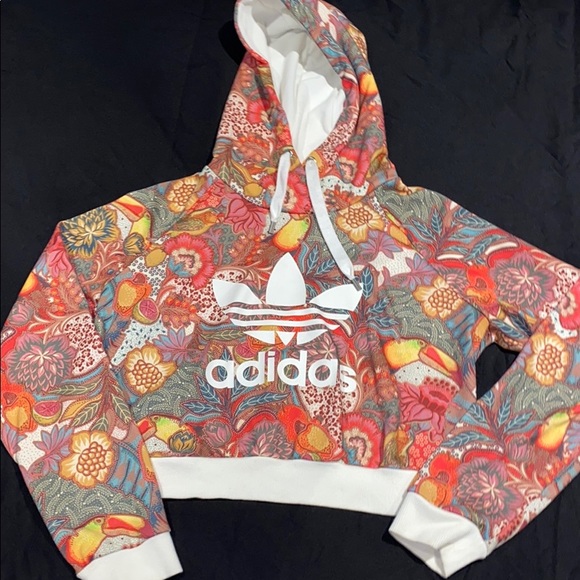 adidas Tops - Crop Adidas Hoodie
